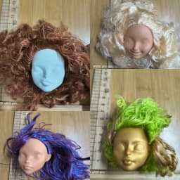 T01 1/6 boy head BJD change makeup eye opening baby monsters high school bald head practice hand flaws
