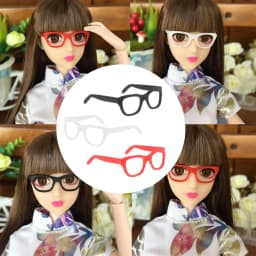 1:6 Cute Mini Doll Glasses Doll Accessories Photo Props Gift Doll Decor Sunglasses Children Toys Girls Gift
