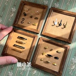 6PCS 1:12 1:6 Mini Pulls Handles DIY Dollhouse Drawer Cabinet Door Handle Furniture Knobs Miniaturas Accessories Decorative Door