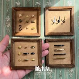 6PCS 1:12 1:6 Mini Pulls Handles DIY Dollhouse Drawer Cabinet Door Handle Furniture Knobs Miniaturas Accessories Decorative Door