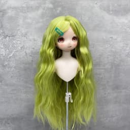 1/6 1/4 1/3 Doll's Wig for 30/45/60cm Bjd Doll High Temperature Silk Diy Girl Toys Dress Up Play House Doll Accessories, No Doll