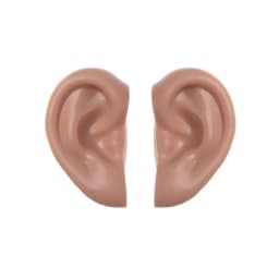 1Pair Doll 1/6 Elf and Human Plastic Ear White Natural Tan Dark and Super Dark Skin for 30cm Blyth Doll DIY Accessories Gift