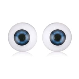 1Pair 20/22/24mm Acrylic Eyeball Realistic Dolls Eyes Plastic Half Round Hollow Back Fake Eyes Eyeballs DIY Making Doll Bear Toy