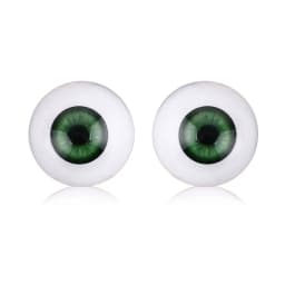 1Pair 20/22/24mm Acrylic Eyeball Realistic Dolls Eyes Plastic Half Round Hollow Back Fake Eyes Eyeballs DIY Making Doll Bear Toy