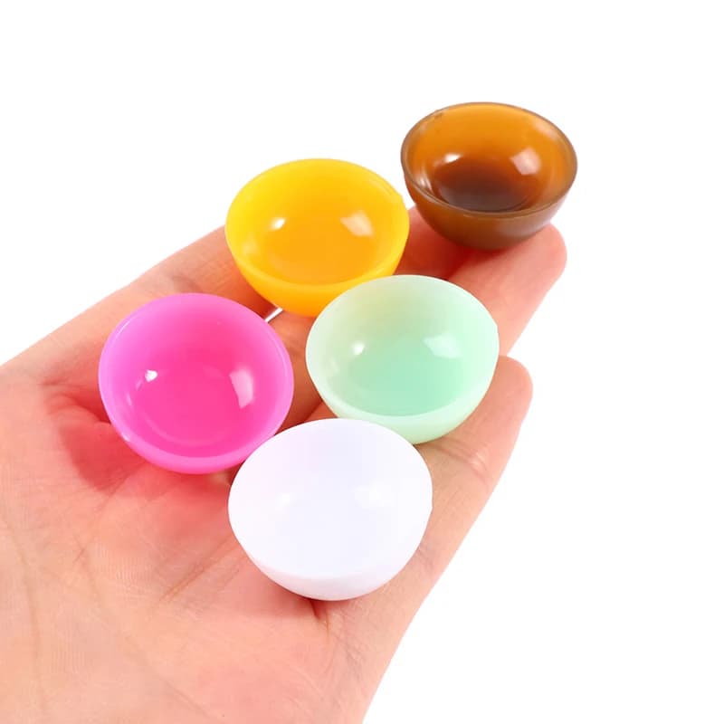 5Pcs/Set 1:12 Dollhouse Miniature Rice Bowl Salad Bowl Plastic Dish Tableware Mini Kitchen Furniture Accessories