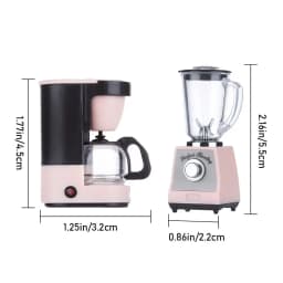 1:12 Miniature Coffee Maker Model Plastic Simulation Mini Juice Extractor Doll House Kitchen Appliance Dollhouse Furniture Decor