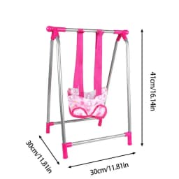 Reborn Doll Baby Toddler Furniture Toy Playset ABS Plastic Cradle Swing Nursery Room Decor Role Play Doll House Furniture