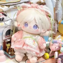 20cm Genuine Kawaii Idol Star Doll Plush Stuffed Anime Figure Dress Up Cospslay Cotton Baby Plushies Toys Fans Collection Gift
