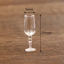 6Pcs 1/12 Dollhouse Miniature Wine Glass Mini Goblet Cup Toy for ob11 bjd Blythe Decoration Doll House Accessories