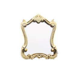 DIY Dollhouse Ornament Vintage Furniture European Style 1:12 Scale Doll House Accessories Mini Gloden Frames Miniature Mirror