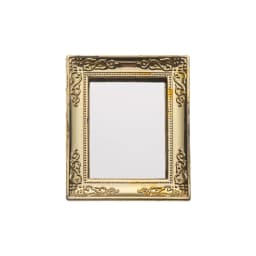 DIY Dollhouse Ornament Vintage Furniture European Style 1:12 Scale Doll House Accessories Mini Gloden Frames Miniature Mirror