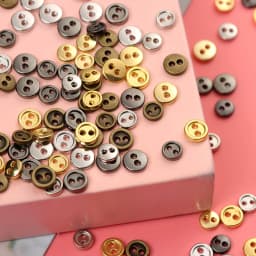 20Pcs Metal Doll Buttons For Doll Clothes Sewing Accessories Round Mini Buttons 3/4/5/6mm For 1/12 1/6 Diy Doll Clothing Buckles