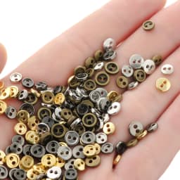 20Pcs Metal Doll Buttons For Doll Clothes Sewing Accessories Round Mini Buttons 3/4/5/6mm For 1/12 1/6 Diy Doll Clothing Buckles