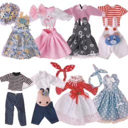 BJD Doll Clothes Girl Dress fits to 30cm 1/6 BJD SD 13 doll Scarf Sling Floral Skirt t-shirt Jeans For Girls Gift