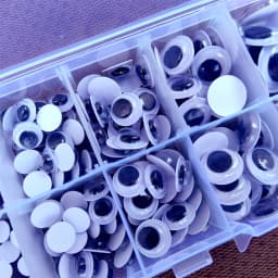 100pcs/Box DIY Safety Wiggly Googly Eyes Stickers Self Adhesive For Crafts Toys Black White Big Movable Doll Amigurumi