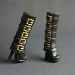 Toy accessories flat foot high heels boots shoes for your BB ST Dolls BBQB1