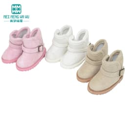5.6cm Toys Doll Shoes for EXO 1/6 BJD YOSD Doll Accessories Fashion Snow Boots Khaki Black Pink