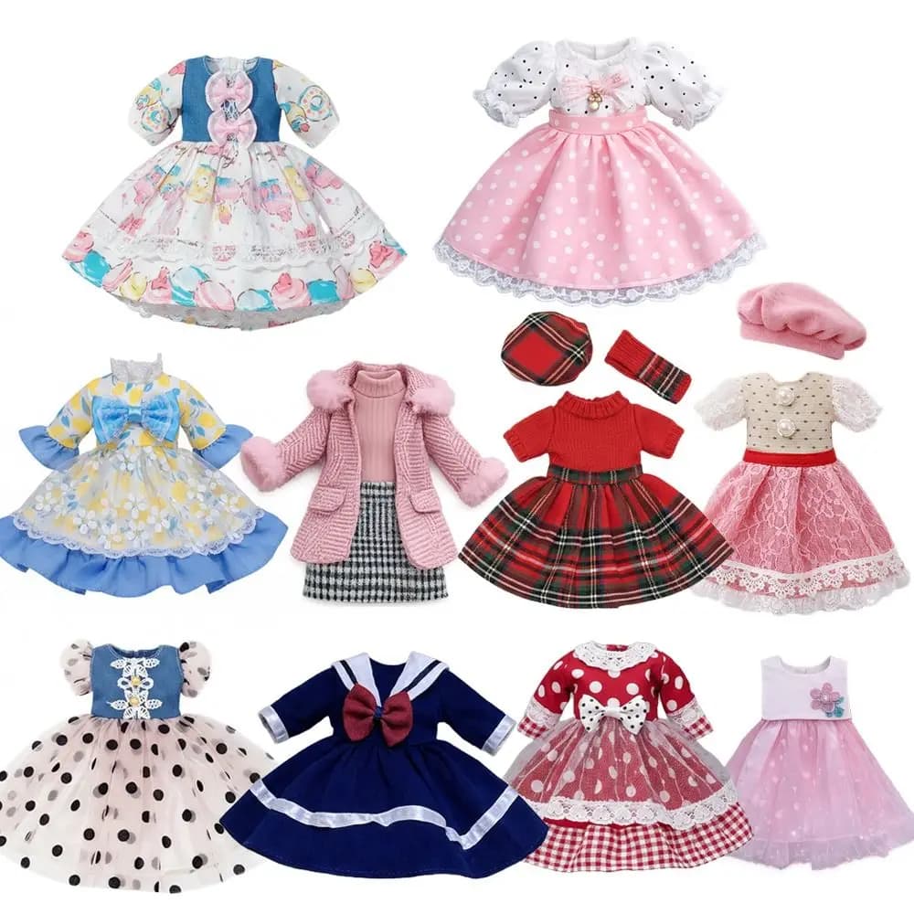 Only Clothes Doll Princess Dress for 1/6 BJD Doll Dress 21 Joints Detachable Doll Accessories DIY Doll Outfit Doll Dresses Skirt