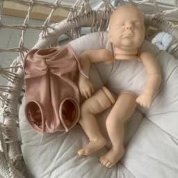20inch Reborn Doll Kit Bellami Newborn Sleeping Baby Lifelike Soft Touch Fresh color Unfinished Unpainted Doll Parts with Body