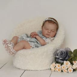20inch Reborn Doll Kit Bellami Newborn Sleeping Baby Lifelike Soft Touch Fresh color Unfinished Unpainted Doll Parts with Body