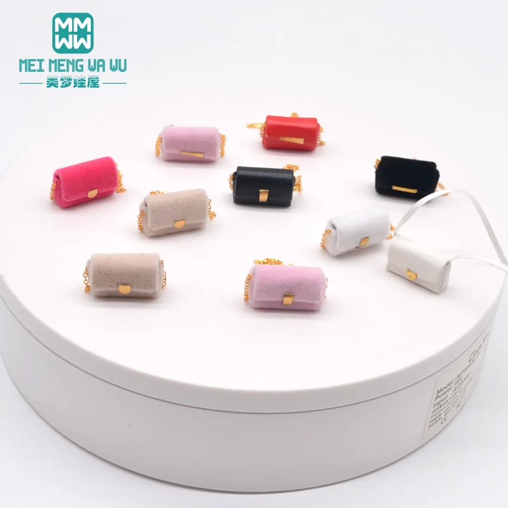 28-30cm Blyth Azone OB23 OB24 Doll Accessories Fashion Backpacks, Shoulder Bag Black, Red, Rose Red, Pink, White