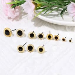 20/50Pcs Transparent Brown Doll Glass Eyes Noses Needle Felting Eyes For DIY Bears Animals Dolls Kids DIY Toys Accessories