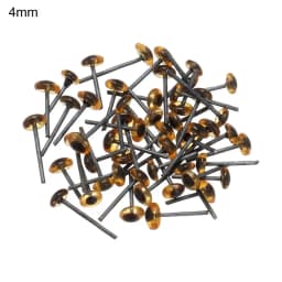 20/50Pcs Transparent Brown Doll Glass Eyes Noses Needle Felting Eyes For DIY Bears Animals Dolls Kids DIY Toys Accessories