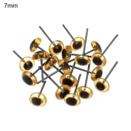 20/50Pcs Transparent Brown Doll Glass Eyes Noses Needle Felting Eyes For DIY Bears Animals Dolls Kids DIY Toys Accessories