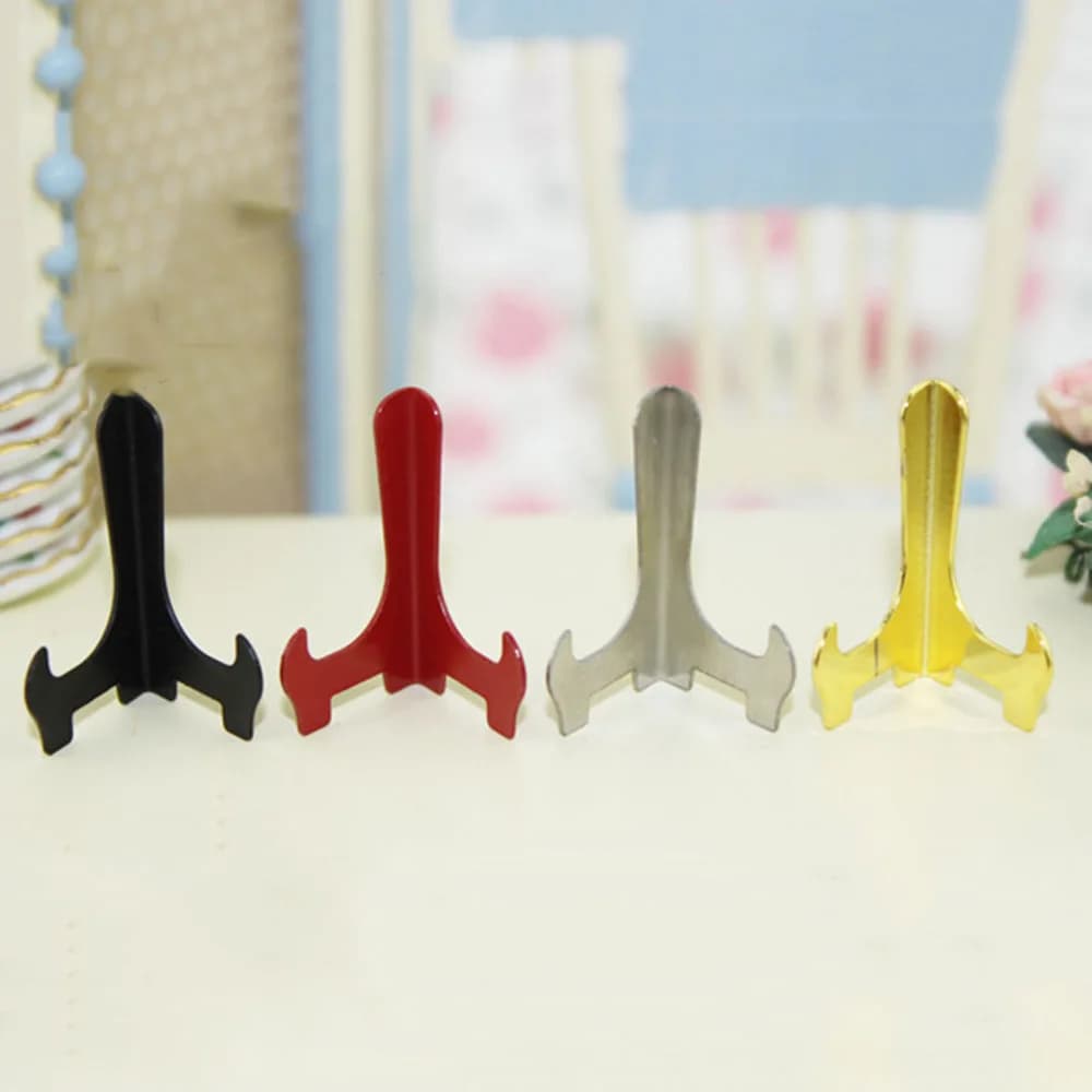3Pcs 1/12 Doll House Miniature Alloy Tray Rack Simulation Plate Storage Rack Model Toy for Mini Decoration Dollhouse Accessories