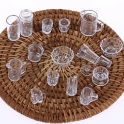 15pcs/lot plate cup dish bowl tableware set Dollhouse Miniature Toy Doll Food Kitchen living room Accessories 1:12 Scale