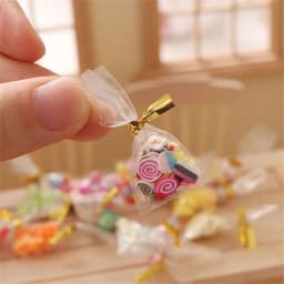 High Quality 1/12 Scale Miniature Food Kids Toy Dollhouse Accessories Mini candy Doll Supplies Dolls Snack Miniature Furniture