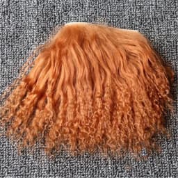 Good Quality Reborns Baby Dolls Mohair Accessories Brown Black White Colors BJD 1/8 Dolls Wigs Sheepskin Wool Lamb Hair