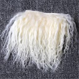 Good Quality Reborns Baby Dolls Mohair Accessories Brown Black White Colors BJD 1/8 Dolls Wigs Sheepskin Wool Lamb Hair