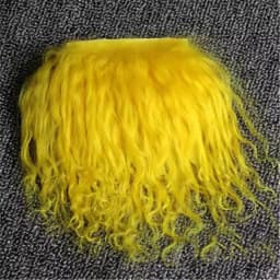 Good Quality Reborns Baby Dolls Mohair Accessories Brown Black White Colors BJD 1/8 Dolls Wigs Sheepskin Wool Lamb Hair