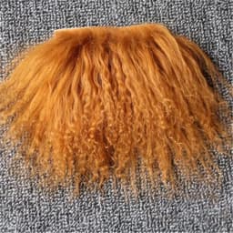 Good Quality Reborns Baby Dolls Mohair Accessories Brown Black White Colors BJD 1/8 Dolls Wigs Sheepskin Wool Lamb Hair