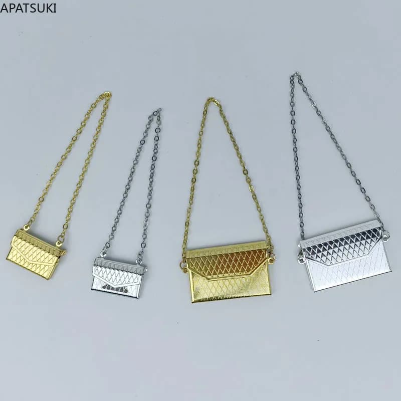 Fashion Metal Bag For 11.5" Doll Accessories Openable Chain Bag Purse For 1/6 BJD Doll Children's DIY Toys Gifts