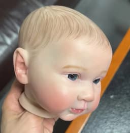 NPK 19inch Finished Reborn Piper Doll Size Already Painted Kits Very Lifelike Baby with Cloth body Many Details Veins