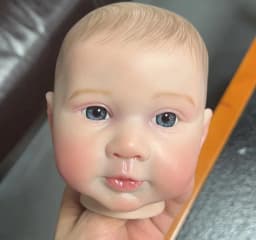 NPK 19inch Finished Reborn Piper Doll Size Already Painted Kits Very Lifelike Baby with Cloth body Many Details Veins