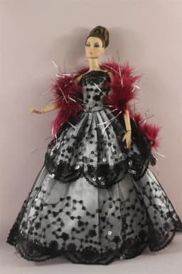 Handmade BABI Doll Clothes Dress Gown for 11.5 inch doll&body 1/6 #01