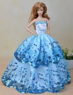 Handmade BABI Doll Clothes Dress Gown for 11.5 inch doll&body 1/6 #01