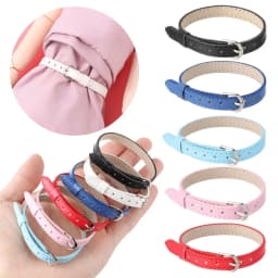 Mini Artificial Leather Belt Doll Waist Belt for Bjd Doll Clothes Bag Handmade DIY Doll Accessories Long 20cm Width 5/8mm