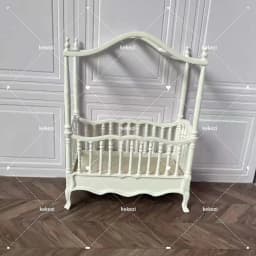 Miniature Dollhouse Furniture Wooden 1：12 Classical Mini Furniture Model Palace Retro Luxury Doll Wardrobe Doll Accessories