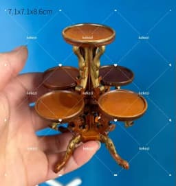 Miniature Dollhouse Furniture Wooden 1：12 Classical Mini Furniture Model Palace Retro Luxury Doll Wardrobe Doll Accessories