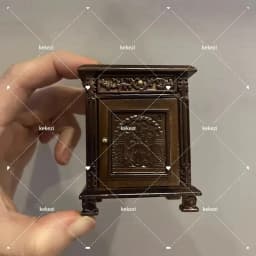 Miniature Dollhouse Furniture Wooden 1：12 Classical Mini Furniture Model Palace Retro Luxury Doll Wardrobe Doll Accessories