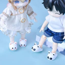 Ob11 Shoes Slippers PVC MIni Shoes Sandals Cartoon Cute Sports Shoes For Molly Obitsu11 Gsc Ufdolls 1/12BJD Dolls Accessories
