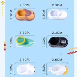 Ob11 Shoes Slippers PVC MIni Shoes Sandals Cartoon Cute Sports Shoes For Molly Obitsu11 Gsc Ufdolls 1/12BJD Dolls Accessories