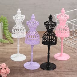Mannequin Hollow Model hanger Stand Rack Holder for Dolls Girls Fantasy Doll Display Holder Dress Clothes Gown Doll Accessories