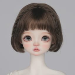 30cm Doll Wig Bangs Ponytail Curly Soft Mohair Wig Suitable for1/6BJD Doll Wig Toy Accessories 6-7 Inches Hair