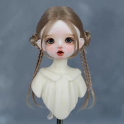 30cm Doll Wig Bangs Ponytail Curly Soft Mohair Wig Suitable for1/6BJD Doll Wig Toy Accessories 6-7 Inches Hair