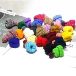 10Pcs 3.5CM Mixed Woolen Yarn Mini Hat Cap For Dolls Decoration Accessories Kids Pretend Play Toys DIY